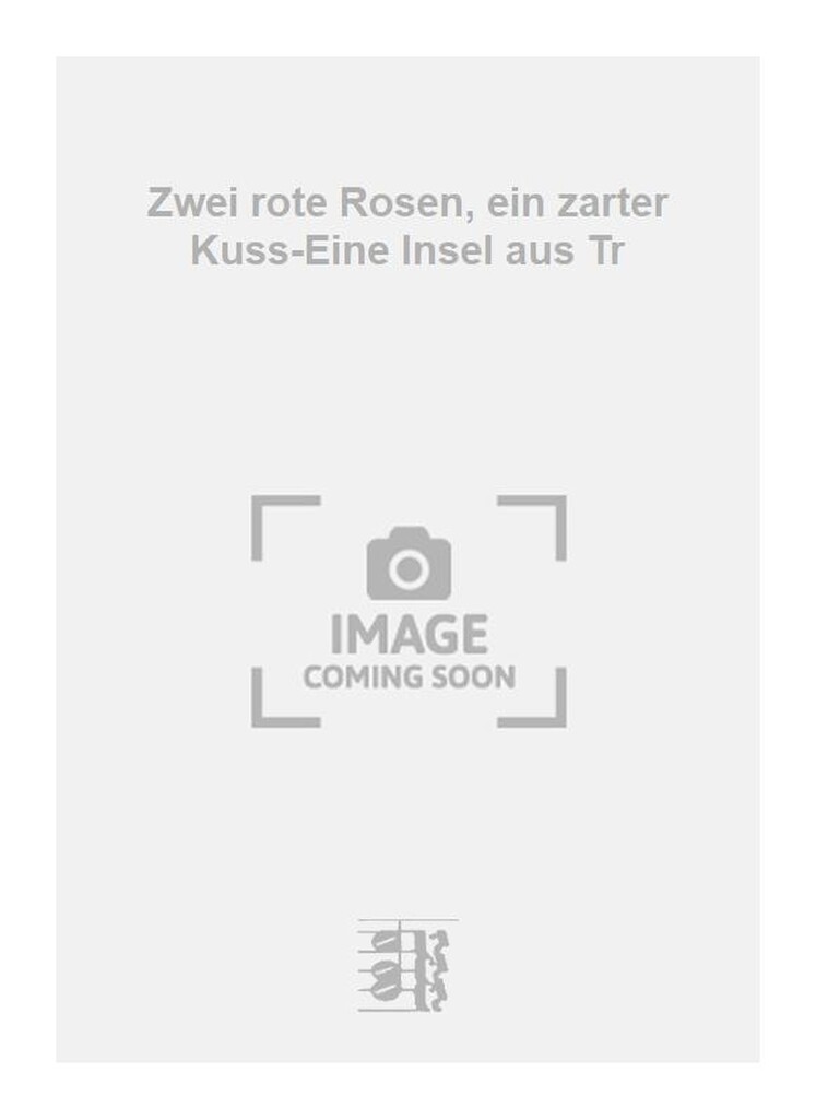 Zwei rote Rosen, ein zarter Kuss-Eine Insel aus Tr